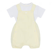 Blues Baby Baby Boy Lemon Dungaree Romper